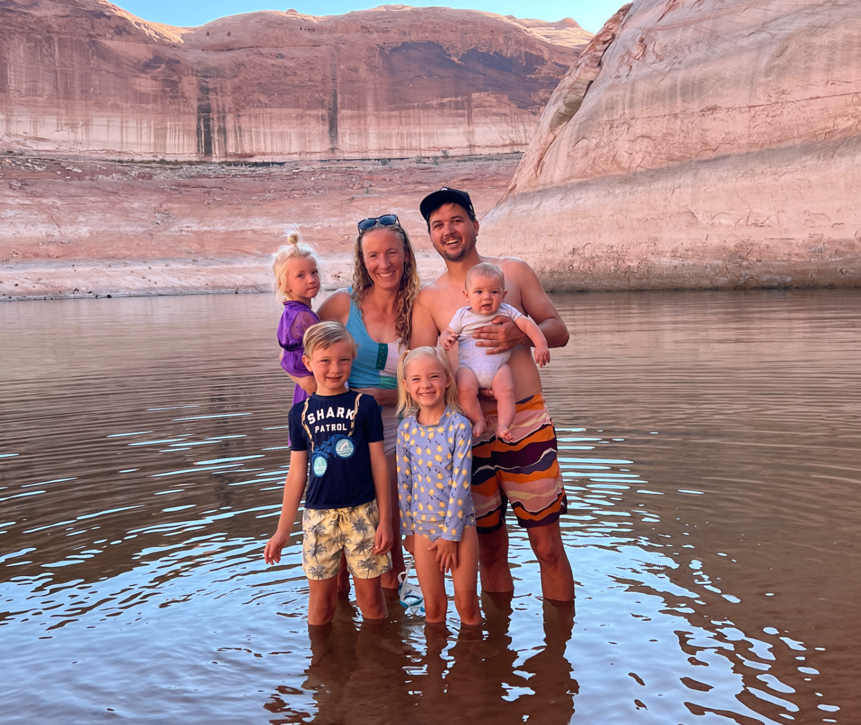 Family at Lake Powell